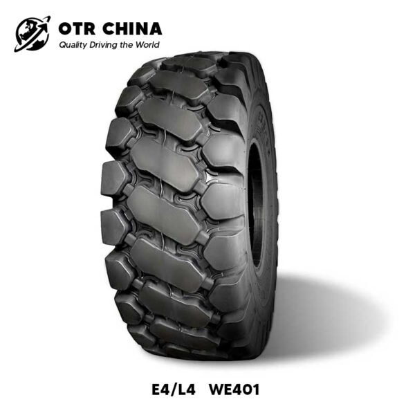 Reinforced Bias OTR Tyre Wider Tread Stronger Carcass 23.5-25 E4/L4 WE401 for Sale